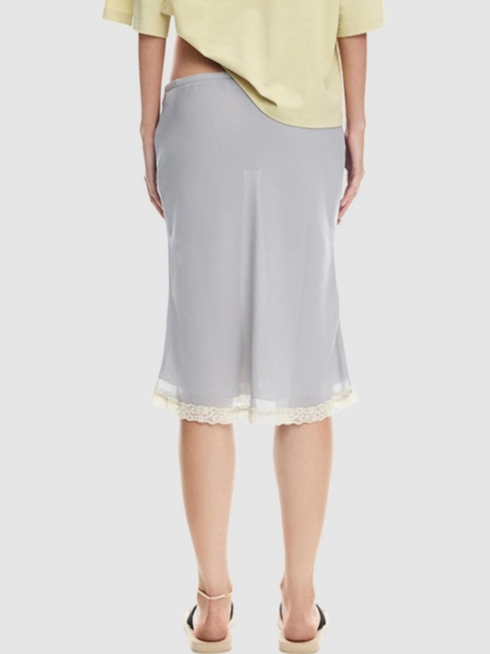 LIONESS Shoreline Midi Skirt Ash Sz. S - Picture 3 of 6